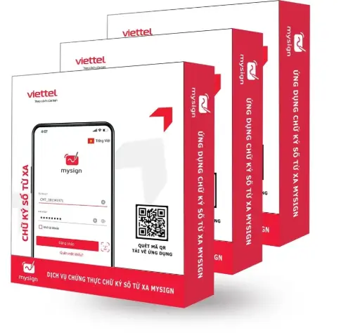 Chữ ký số từ xa MYSIGN Viettel 3 năm - Gói Tổ chức, Doanh nghiệp
