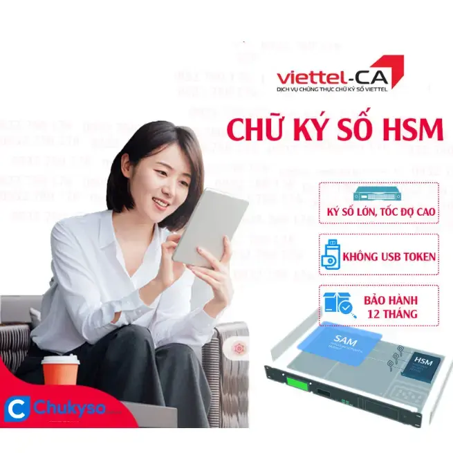 CHỮ KÝ SỐ VIETTEL CA HSM 3 NĂM - GÓI CÁ NHÂN